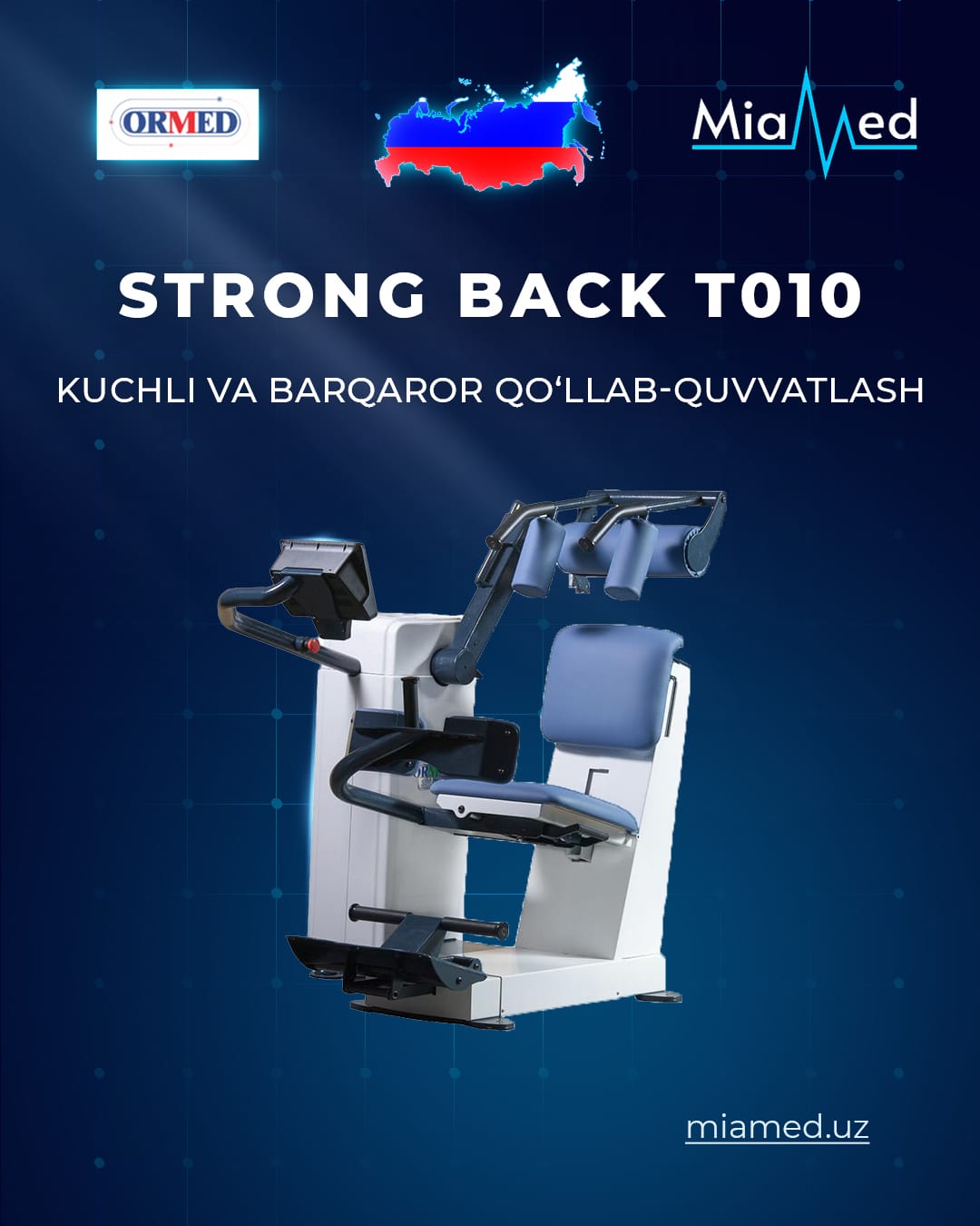 Тренажёр Ormed Strong Back T010 для пояснично-грудного